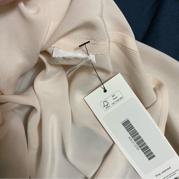 Equipment Femme Silk Button Up Blouse Light Pink Size XS - Picture 8 of 10